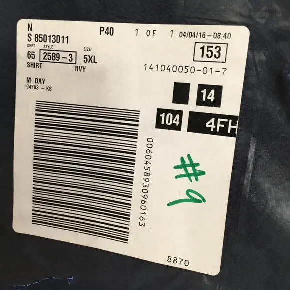 KINGSIZE Vintage Mens Big 5XL DRAWSTRING PULLOVER  NEW NIP XXXXXL   #9 navy - Picture 2 of 8